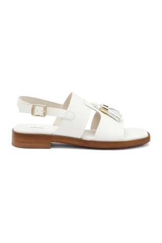 Off Whıte Sandalet Kadın 87p1 Frau London-s Beyaz