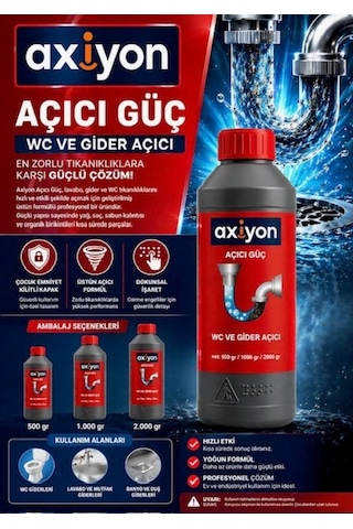 Axiyon Wc Lavabo Gider Açıcı 2 Kg Axiyon Wc Lavabo Gider Açıcı 2 Kg