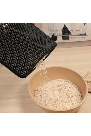 Jl Büyük Boy Kedi Kumu Matı Eva Çift Katmanlı Su Geçirmez Kedi