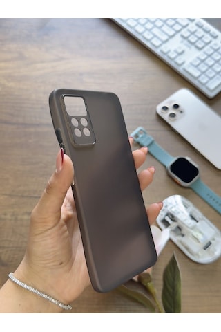 Redmi Note 11 Pro 4g Uyumlu Süper İnce Mat Ultra Thin Silikon Kılıf Siyah