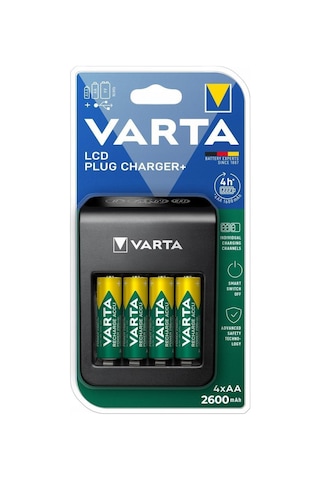 Varta Şarj Cihazı 57687 Lcd Plug 4xaa 2600 Mah