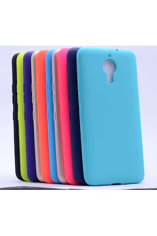 General Mobile 5 Plus Kılıf Zore Premier Silikon Kapak Saks Mavi