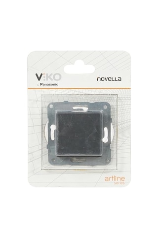 Viko Novella Füme Anahtar Mekanizma+düğme Kapak Çabuk Bağlanti Çarpma Karşıtı Çocuk Korumalı