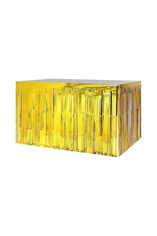 Beysüs Işıltılı Gold Metalize Masa Püskülü Tüm Yaşlar
