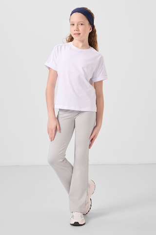 Tommylife Taş Esnek Standart Fit Basic Performans İspanyol Paça Kız Çocuk Tayt - 75193 Taş