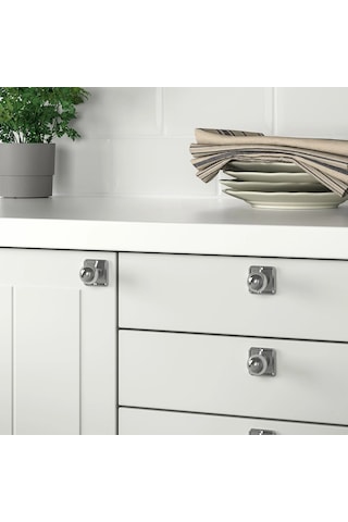 Ikea Sörbyn Topuz, Krom Kaplama, 25 Mm, 2 Adet Gümüş