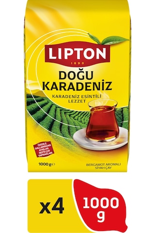 Lipton Doğu Karadeniz Bergamot Aromalı Siyah Dökme Çay 4 x 1 KG