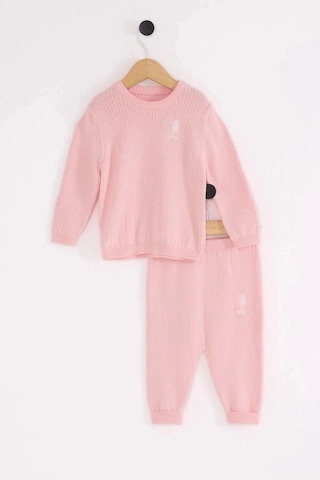U.S. Polo Assn. Kız Bebek 2li Takım - Pembe Pembe