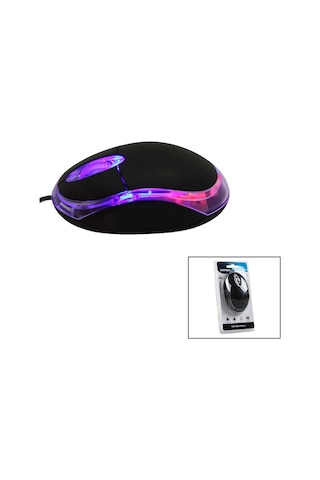 Kablolu Optik Mouse 1200 Dpı Siyah Usb, 110 Cm Diğer