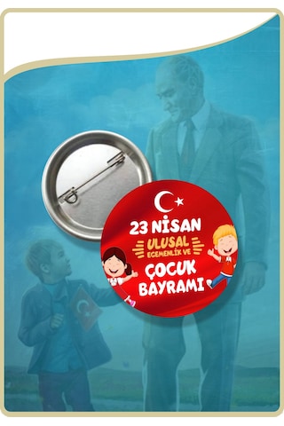 23 Nisan Rozet Seti -08 Toplam 10 Parça Çok Renkli 23 Nisan Rozet Seti -08 Toplam 10 Parça Çok Renkli
