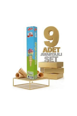 Afia Dondurma Külahı 9x10lu