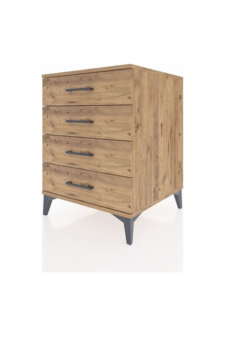 Kronos Komodin 4 Çekmeceli 60x59x80 Çam-çam Çam