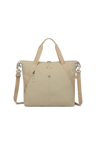 Smart Bags Mikro Poly Kumaş Büyük Boy Kadın Omuz Çantası 3335 Vizon