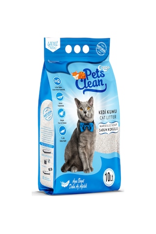 Pets Clean Kedi Kumu Marsilya Sabun Kokulu 10lt