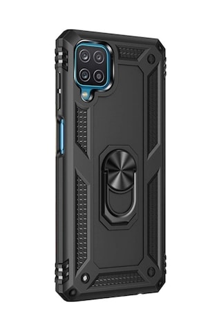 Teknomoda Samsung Uyumlu Galaxy M12 Tank Kilif Yüzüklü Standli Korumali Kapak 379841464