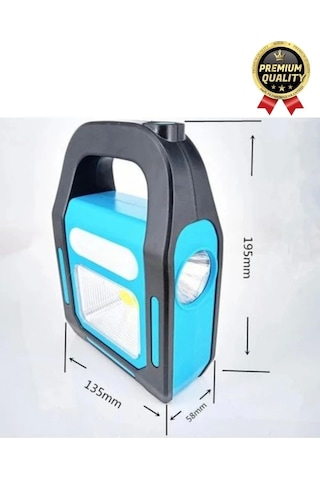 Çok Amaçlı Güneş Enerjili Powerbank Usb Şarj Edilebilir Su Geçirmez Solar Işıldak Fener Kamp Lambası