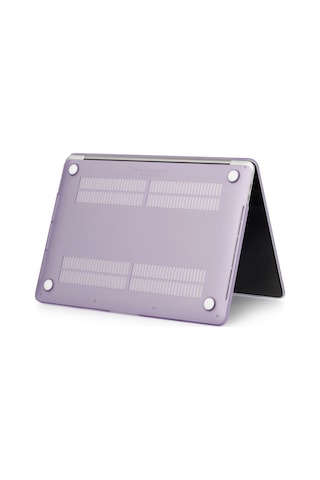 Arabulalaca Apple Uyumlu MacBook Air 13.6 2022 A2681 Kılıf M2 Mat Doku Mor