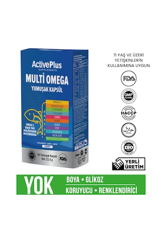 Activeplus Multi Omega 30 Kapsül