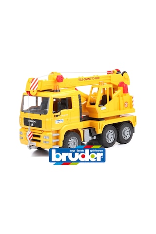 Bruder Man Vinçli Kamyon Sarı 02754