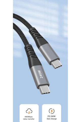 Nr10 Type-c To Type-c iPhone Uyumlu Android 240w Pd Hızlı Şarj Ör