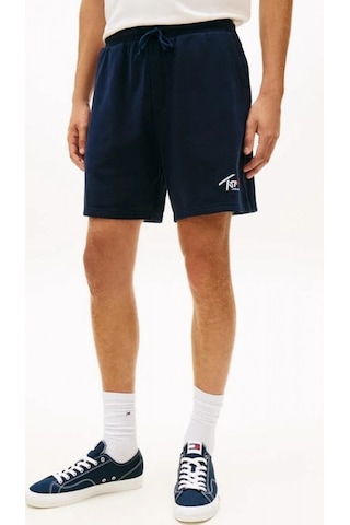 Tommy Hilfiger Tjm Signature Erkek Mavi Plaj Şort Dm0dm23017c1g Mavi