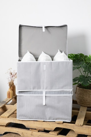 Kapaklı Mega 2'li Hurç 60x40x30 - Gri Gri