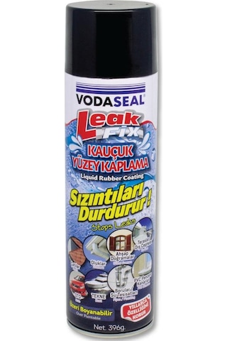 Vodaseal Leakfix Kauçuk Kaplama Sızdırmazlık Spreyi 500 Ml. - Siyah 1 Adet