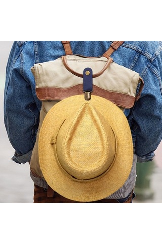 Bosphorusboutique Suntek Kep Klipsi Için Şapka Seyahat Sırt Koyu-mavi Koyu Mavi Ua Koyu Mavi