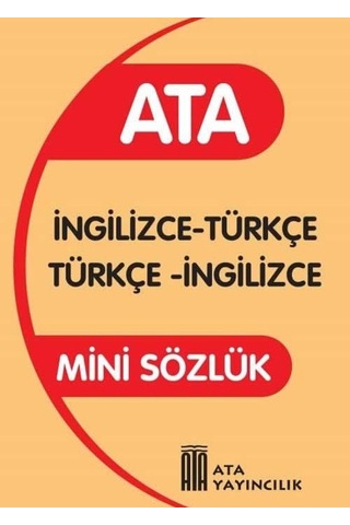 Mini Türkçe Sözlük- İngilizce Sözlük -yazım Kılavuzu Plastik Kapak