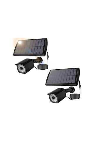 Wezone 2 Adet Güneş Enerjili Hareket Sensörlü Led Aydınlatma - Su Geçirmez Bahçe Ve Garaj Aydınlatması