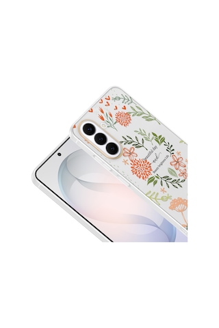 Samsung Galaxy Uyumlu S26 Kılıf Kamera Korumalı Desenli Zore Klip Kapak - Beautiful -