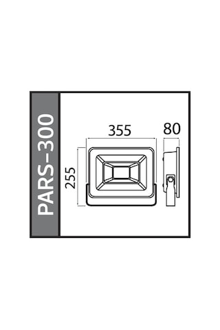 Horoz Pars-300 300w Led Projektör Smd 6400k Beyaz Çok Renkli