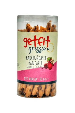 Glutensiz Ürünler Atölyesi Getfit Get Fit Karabuğdaylı Pancarlı Grissini 80 G