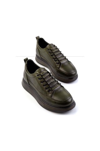 Bambi Haki Leather Erkek Sneaker E01398085503 Haki