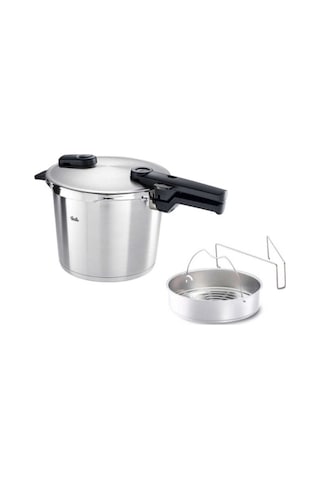 Fissler Vitaquick Premium 6lt Düdüklü Tencere Haşlama Aparatlı Gümüş