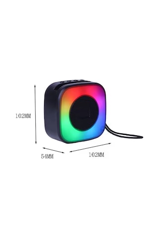 Taşınabilir 2inch Mini Şarjlı Speaker Rgb 5w Bluetooth Hoparlör