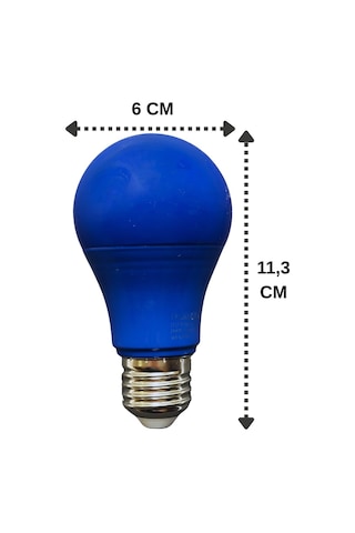 10 Adet Osaka 10w Mavi Işık E27 Duylu Kalın Duy Led Ampul