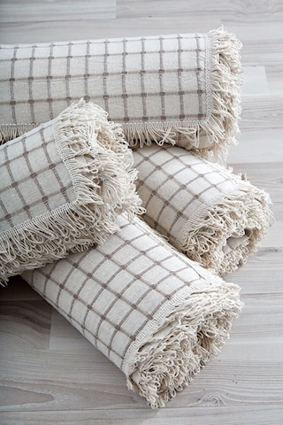 %100 Pamuklu Buldan Işi Çekyat-Koltuk Örtüsü 180x220  Nç1129-1