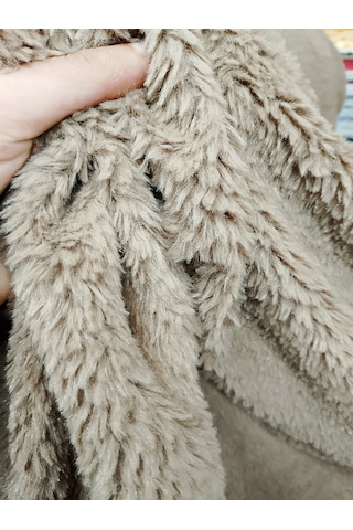 Toskana Peluş Kumaş Koyu Kahverengi