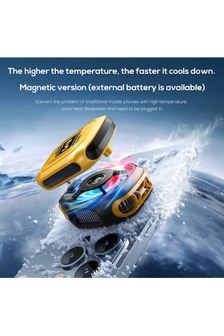 Memo Cx12 Manyetik Rgb Oyun Soğutucu, Pubg Için Powerbankli Kablo