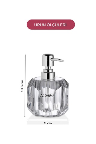 Vienev Akrilik Sıvı Sabunluk 200 Ml Şeffaf 1994 Şeffaf