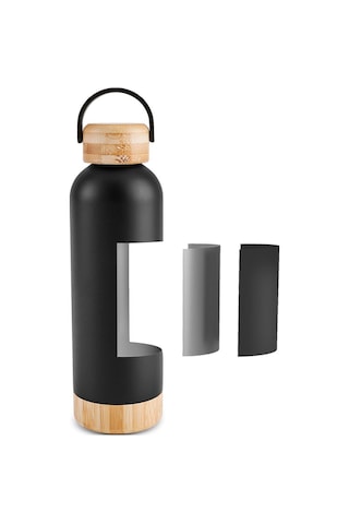 Karaca Woody Çelik Sızdırmaz Termos 500 ml Siyah