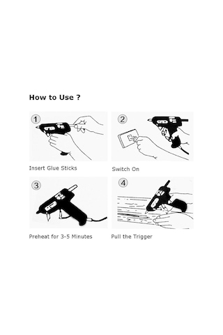 Sıcak Silikon Tabancası Mini Anahtarlı 20 W Silikon Mum