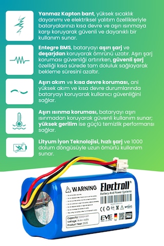Alex Laser 1281h Uyumlu Batarya Ultra Yüksek Kapasite 3200mah