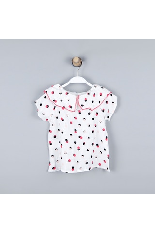 Xo Kids P-003973 Ck 8158 Kız Bebek Dokuma Bluz 6-36 Ay Çok Renkli