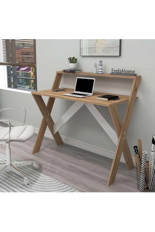 Reyo Home Enda X Ayaklı Ders Çalışma Masası 50x90 Cm Atlantik Çam