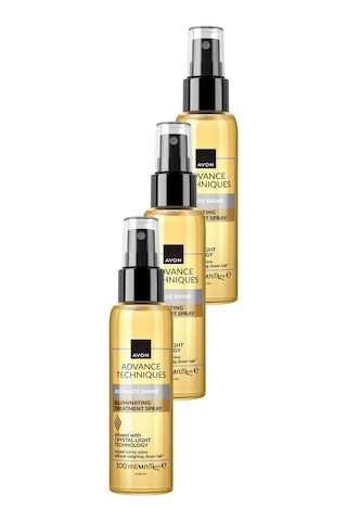 Advance Techniques Parlaklık Veren Saç Bakım Spreyi 100 Ml. Üçlü Paket