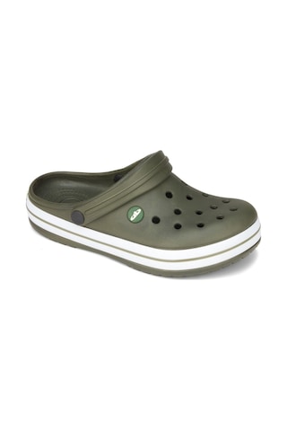 Akınal Bella E195 Haki Erkek Hastane Sabo Terlik Sandalet Haki
