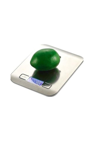 Mastek Platin Mutfak Terazisi Dijital Tartısı Hassas Lcd Ekranlı