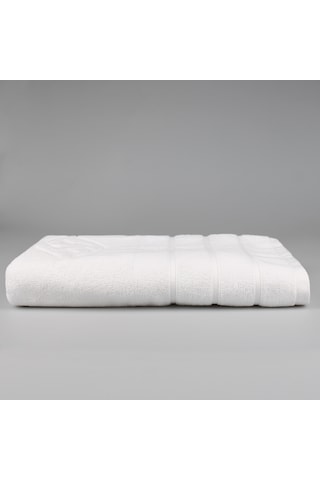 Beyaz Lüx 70x140 Cm %100 Pamuk Banyo Havlusu Beyaz